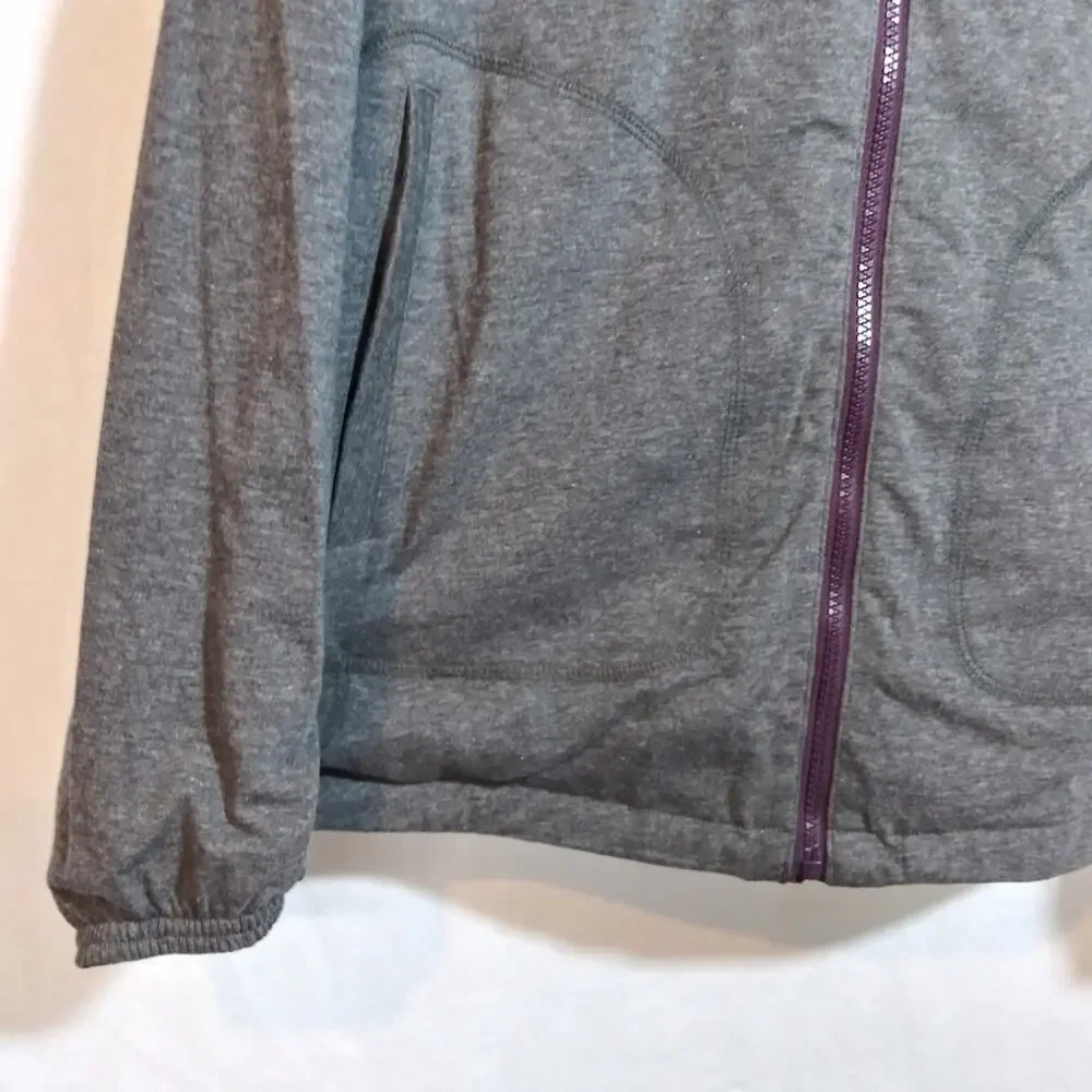 Uniqlo Men's Reversible Parka Jacket Burgundy Gray Size XL